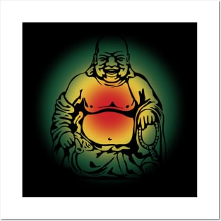 Laughing Rasta Buddha Posters and Art